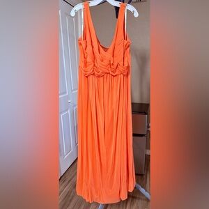 Elegant Peachy Pink Maxi Dress